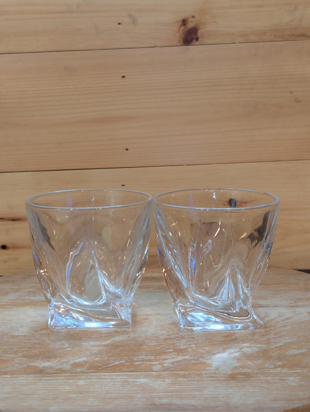 Mikasa Motion Double Old Fashioned Rocks Glasses – Set of 2 - Vintage